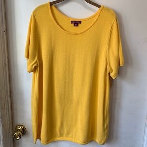 JESSICA LONDON YELLOW SWEATER SZ 1/8/20.
